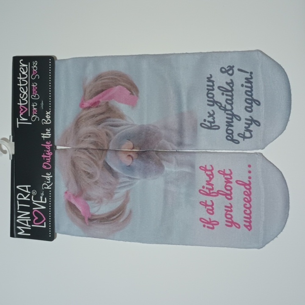 2/$15 Try Again Short Boot Socks by MantraLove